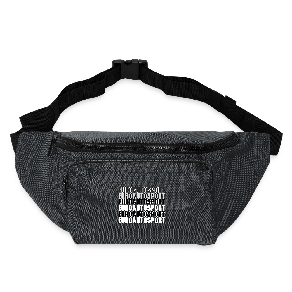 Large Crossbody Hip Bag - charcoal gray