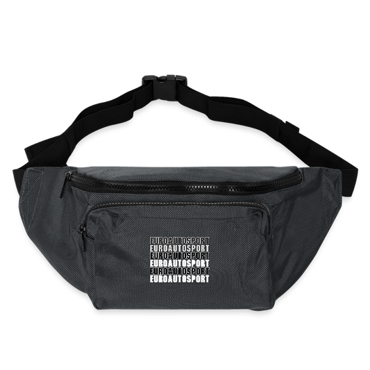 Large Crossbody Hip Bag - charcoal gray