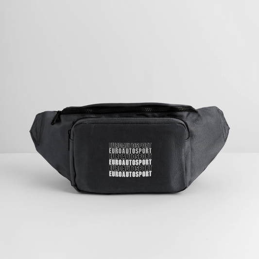 Large Crossbody Hip Bag - charcoal gray