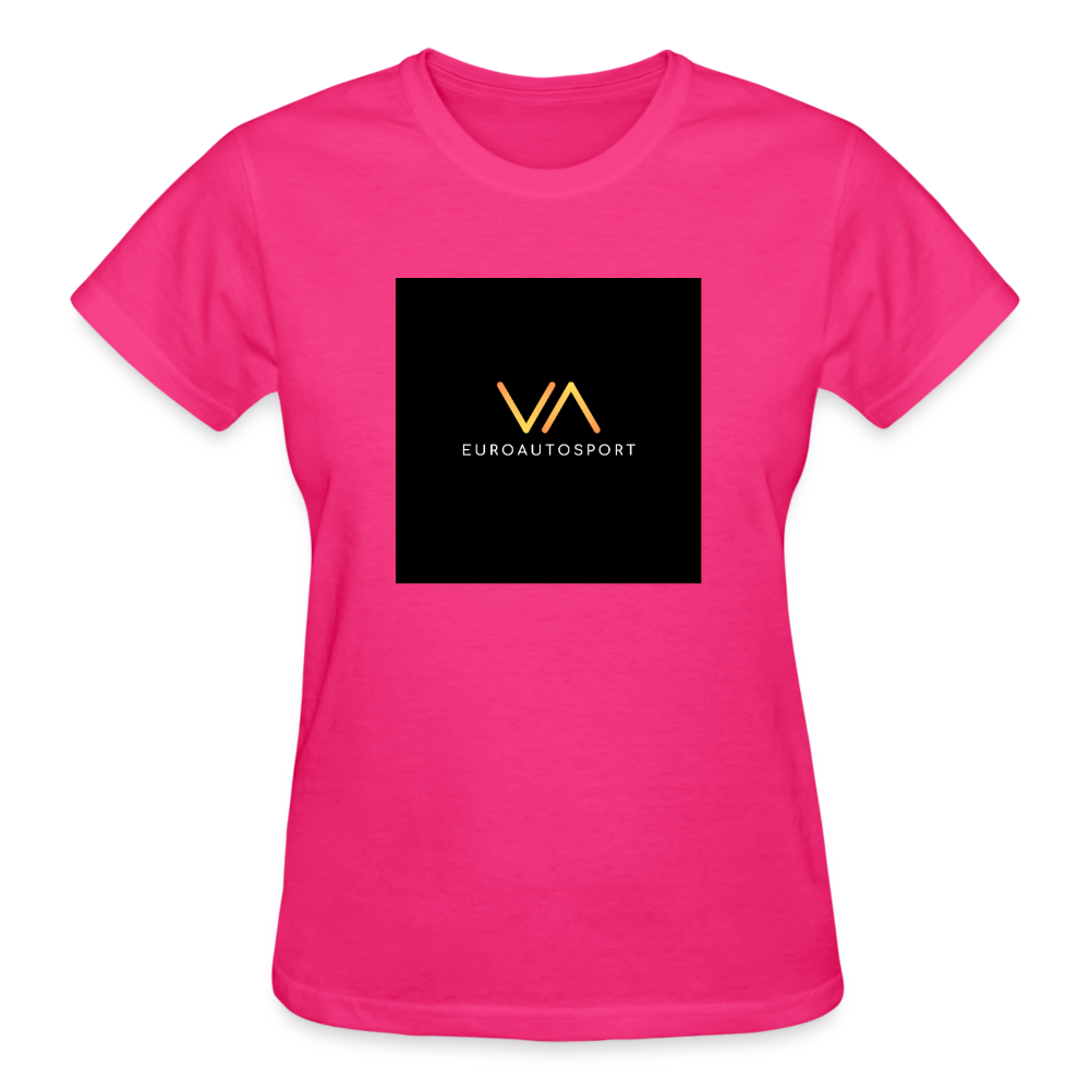 Ultra Cotton VA Euro Auto Sport Ladies Tee - fuchsia