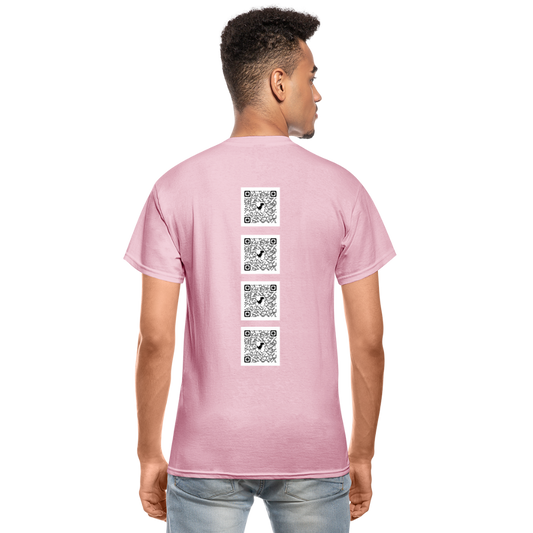 Gildan Ultra Cotton Adult T-Shirt QR - light pink